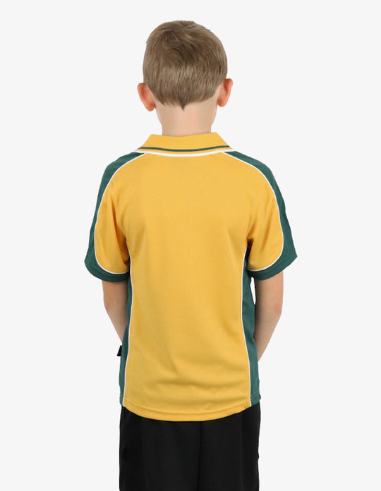 Be Seen Kids Polo Shirt With Striped Collar (BSP16K)-Clearance