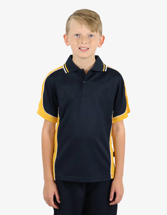 Be Seen Kids Polo Shirt With Striped Collar (BSP16K)