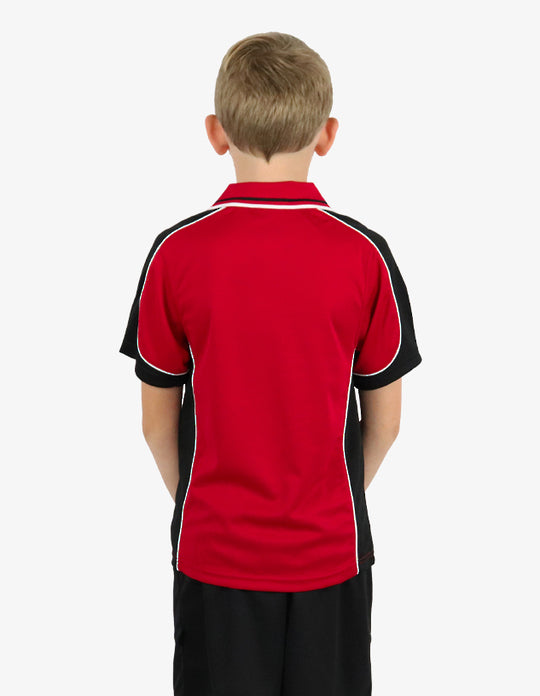 Be Seen Kids Polo Shirt With Striped Collar (BSP16K)