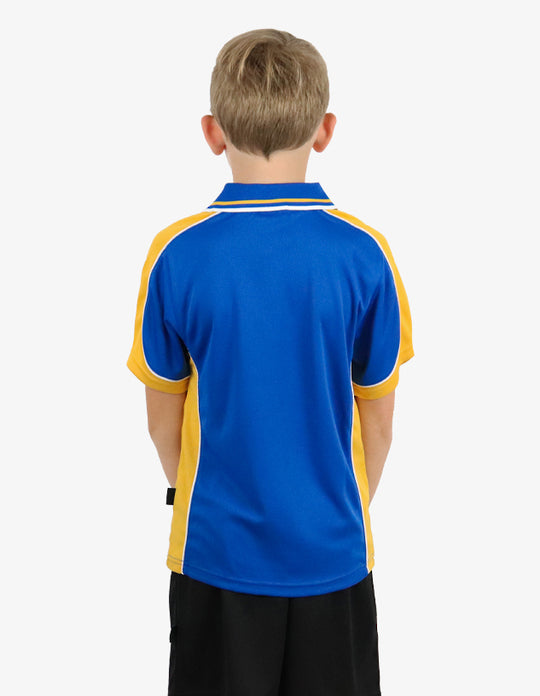 Be Seen Kids Polo Shirt With Striped Collar (BSP16K)