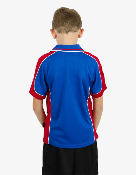 Be Seen Kids Polo Shirt With Striped Collar (BSP16K)