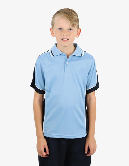 Be Seen Kids Polo Shirt With Striped Collar 4th(10 Color ) (BSP16K)