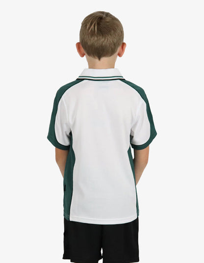 Be Seen Kids Polo Shirt With Striped Collar (BSP16K)