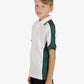 Be Seen Kids Polo Shirt With Striped Collar 5th( 9 White Color ) (BSP16K)
