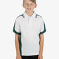 Be Seen Kids Polo Shirt With Striped Collar 5th( 9 White Color ) (BSP16K)
