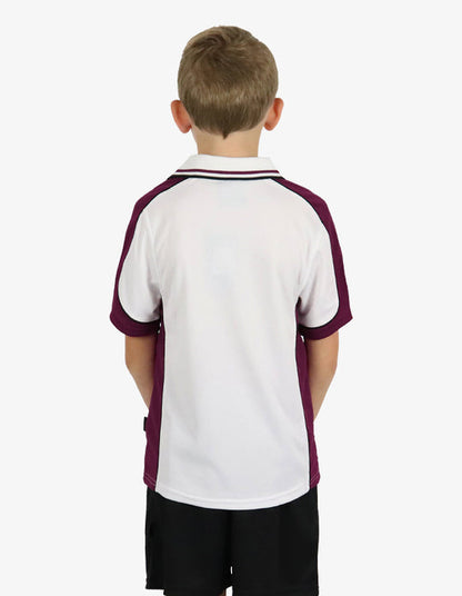 Be Seen Kids Polo Shirt With Striped Collar (BSP16K)