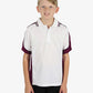 Be Seen Kids Polo Shirt With Striped Collar 5th( 9 White Color ) (BSP16K)
