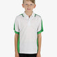 Be Seen Kids Polo Shirt With Striped Collar 5th( 9 White Color ) (BSP16K)