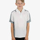 Be Seen Kids Polo Shirt With Striped Collar 5th( 9 White Color ) (BSP16K)
