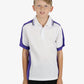 Be Seen Kids Polo Shirt With Striped Collar 5th( 9 White Color ) (BSP16K)