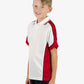 Be Seen Kids Polo Shirt With Striped Collar 5th( 9 White Color ) (BSP16K)