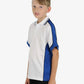 Be Seen Kids Polo Shirt With Striped Collar 5th( 9 White Color ) (BSP16K)
