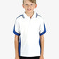 Be Seen Kids Polo Shirt With Striped Collar 5th( 9 White Color ) (BSP16K)