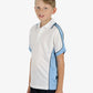 Be Seen Kids Polo Shirt With Striped Collar 5th( 9 White Color ) (BSP16K)
