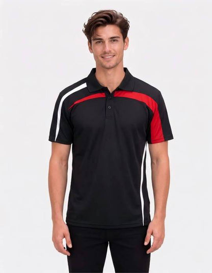 Be Seen Adults Polo Shirt With Contrast Side And Shoulder Panel (BSP2014)