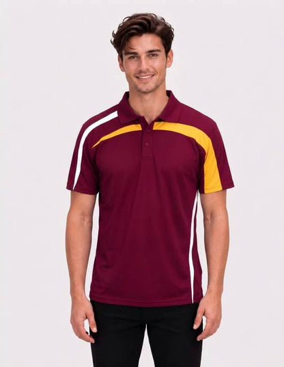 Be Seen Adults Polo Shirt With Contrast Side And Shoulder Panel (BSP2014)