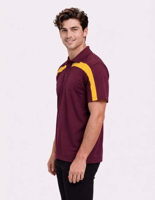 Be Seen Adults Polo Shirt With Contrast Side And Shoulder Panel (BSP2014)