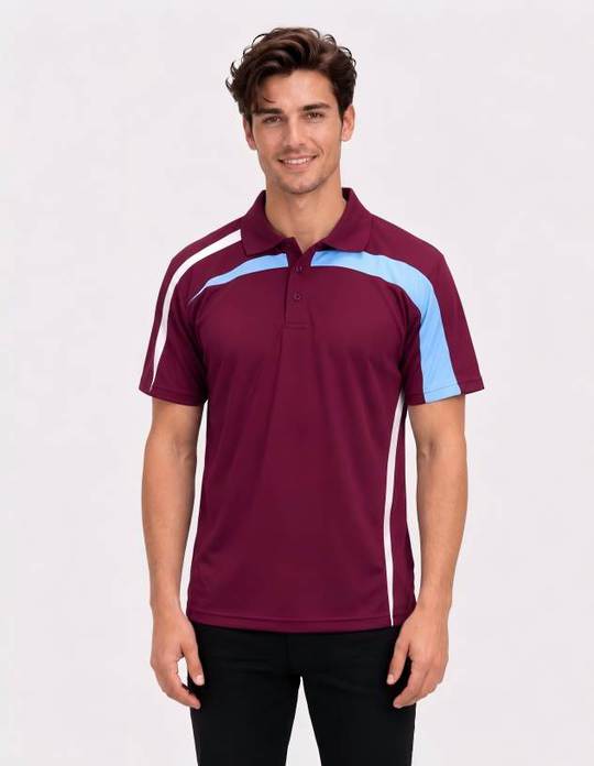 Be Seen Adults Polo Shirt With Contrast Side And Shoulder Panel (BSP2014)