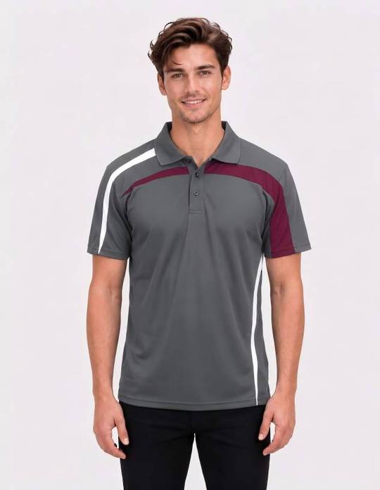 Be Seen Adults Polo Shirt With Contrast Side And Shoulder Panel (BSP2014)