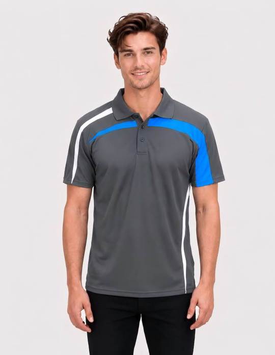Be Seen Adults Polo Shirt With Contrast Side And Shoulder Panel (BSP2014)