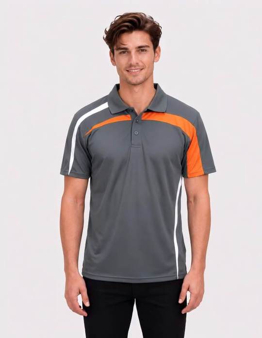 Be Seen Adults Polo Shirt With Contrast Side And Shoulder Panel (BSP2014)