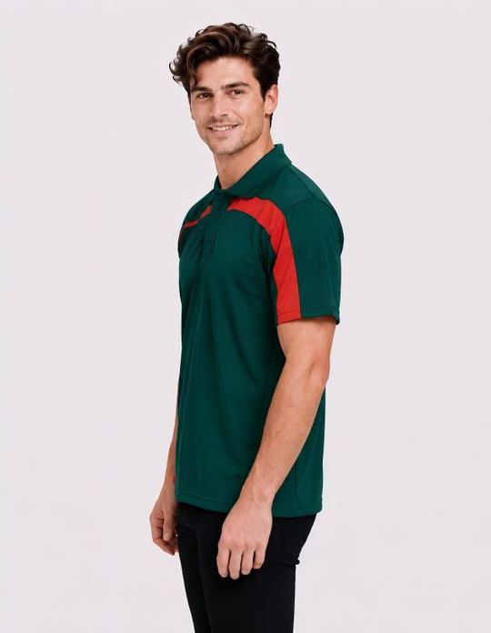 Be Seen Adults Polo Shirt With Contrast Side And Shoulder Panel (BSP2014)