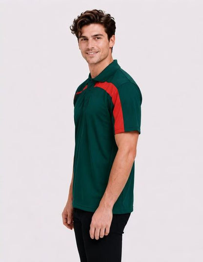 Be Seen Adults Polo Shirt With Contrast Side And Shoulder Panel (BSP2014)