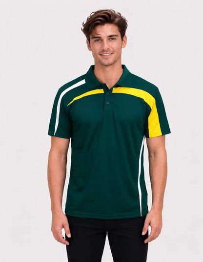 Be Seen Adults Polo Shirt With Contrast Side And Shoulder Panel (BSP2014)