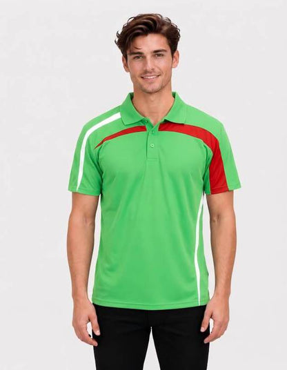 Be Seen Adults Polo Shirt With Contrast Side And Shoulder Panel (BSP2014)