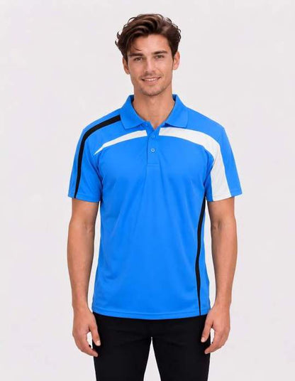 Be Seen Adults Polo Shirt With Contrast Side And Shoulder Panel (BSP2014)