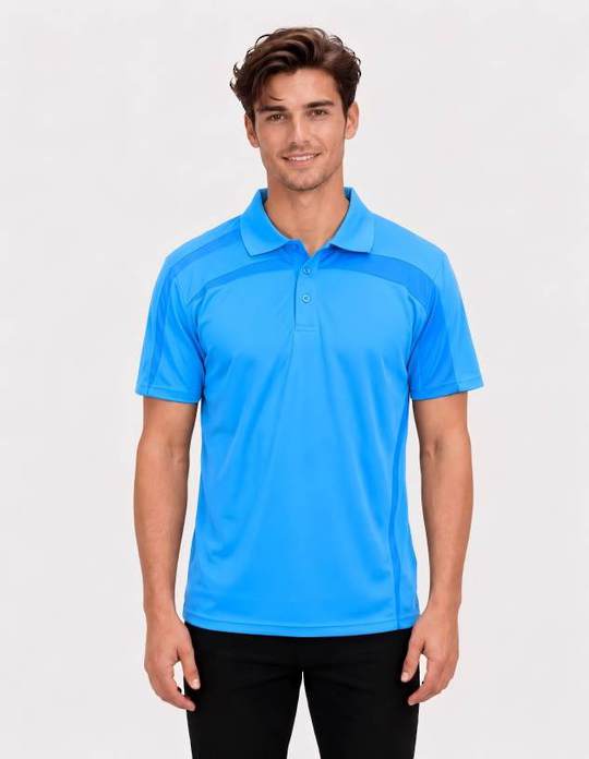 Be Seen Adults Polo Shirt With Contrast Side And Shoulder Panel (BSP2014)
