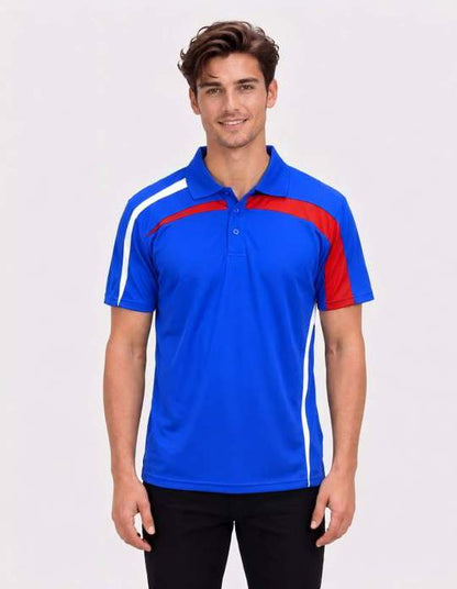 Be Seen Adults Polo Shirt With Contrast Side And Shoulder Panel (BSP2014)