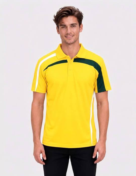 Be Seen Adults Polo Shirt With Contrast Side And Shoulder Panel (BSP2014)