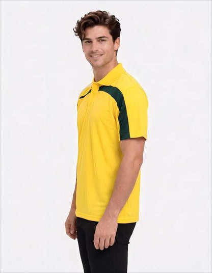 Be Seen Adults Polo Shirt With Contrast Side And Shoulder Panel (BSP2014)