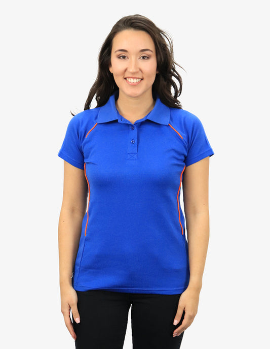 Be Seen Ladies Polo Shirt With Contrast Piping (BSP36L)