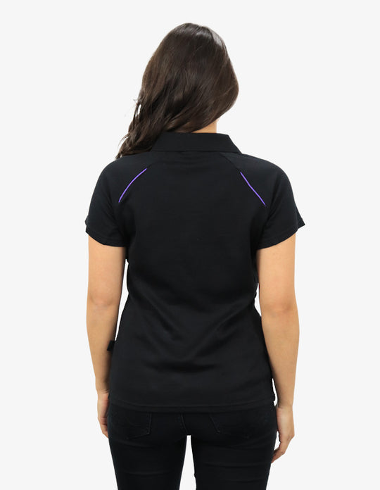 Be Seen Ladies Polo Shirt With Contrast Piping (BSP36L)