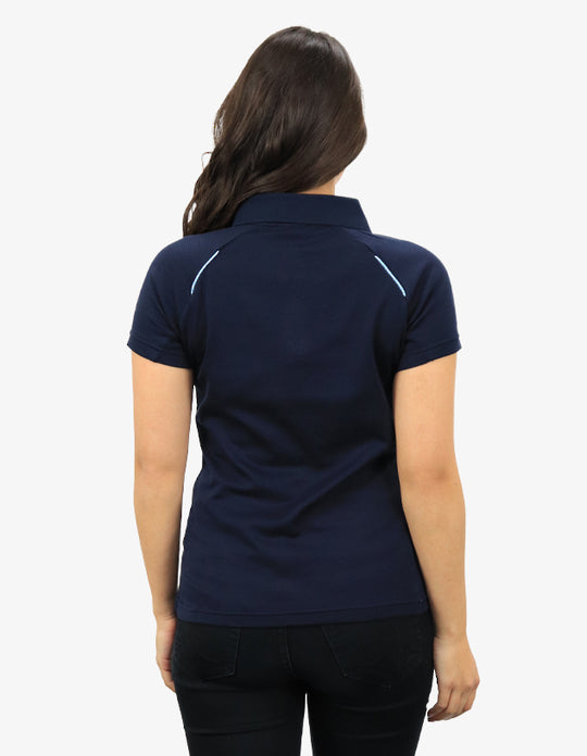 Be Seen Ladies Polo Shirt With Contrast Piping (BSP36L)