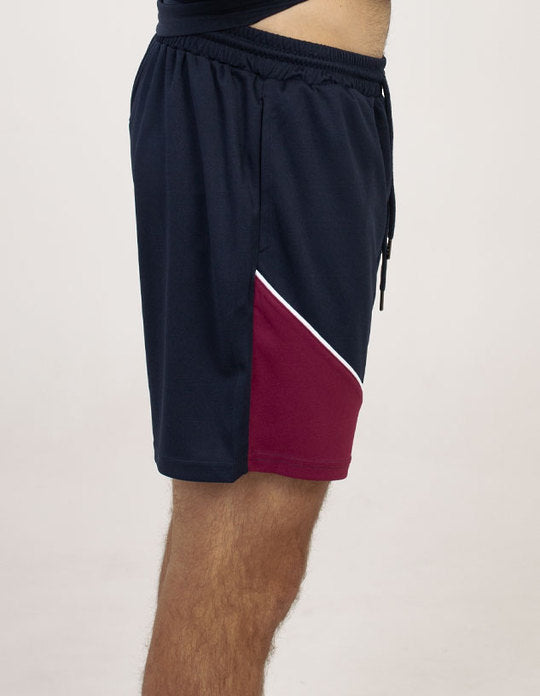 Be Seen Adults elastic waist shorts with drawstring and 2 side pockets (BSSH2055)