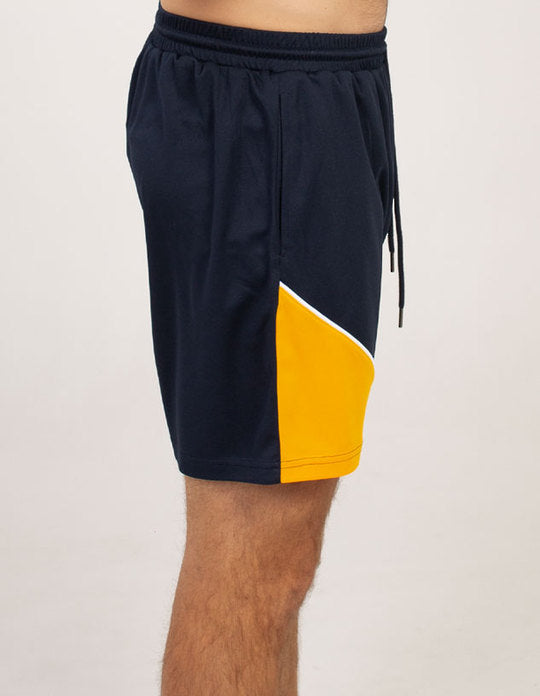 Be Seen Adults elastic waist shorts with drawstring and 2 side pockets (BSSH2055)