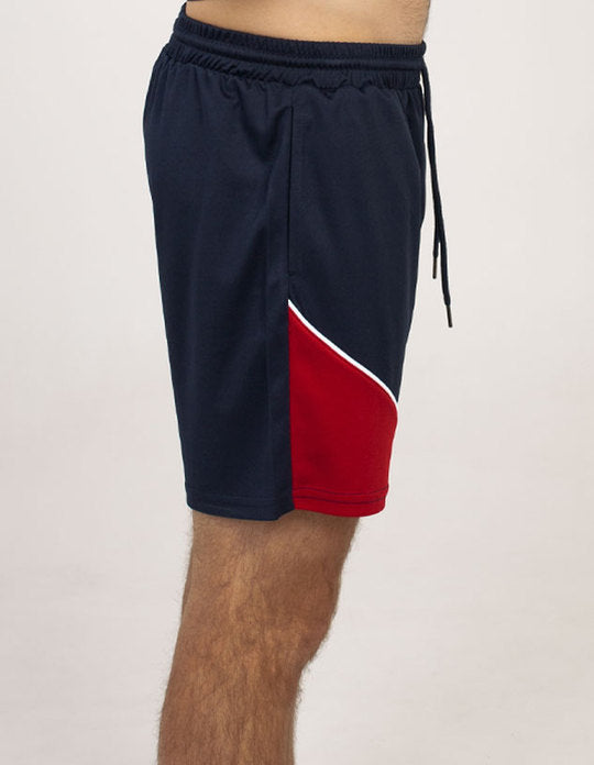 Be Seen Adults elastic waist shorts with drawstring and 2 side pockets (BSSH2055)
