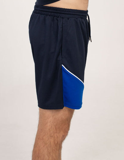 Be Seen Adults elastic waist shorts with drawstring and 2 side pockets (BSSH2055)