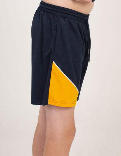 Be Seen Kids elastic waist shorts with drawstring and 2 side pockets (BSSH2055K)