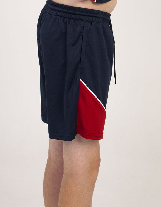 Be Seen Kids elastic waist shorts with drawstring and 2 side pockets (BSSH2055K)
