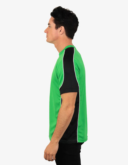 Be Seen Men's Short Sleeve T-shirt With Contrast (BST155)