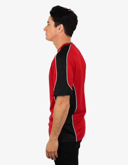 Be Seen Men's Short Sleeve T-shirt With Contrast (BST155)