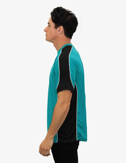 Be Seen Men's Short Sleeve T-shirt With Contrast (BST155)