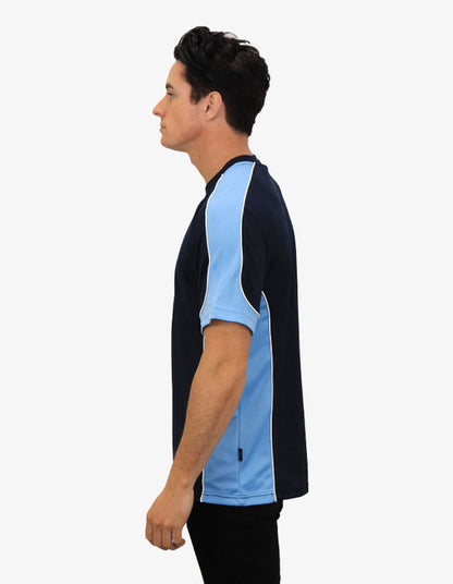 Be Seen Men's Short Sleeve T-shirt With Contrast (BST155)