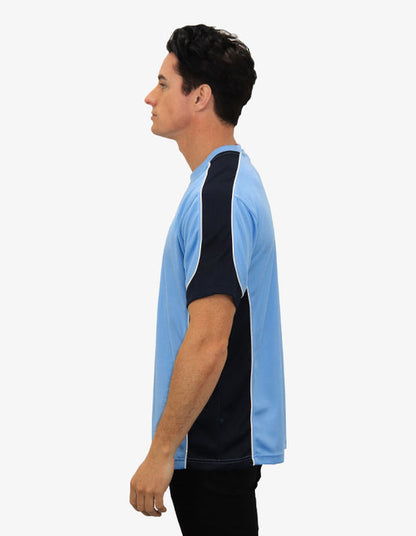 Be Seen Men's Short Sleeve T-shirt With Contrast (BST155)