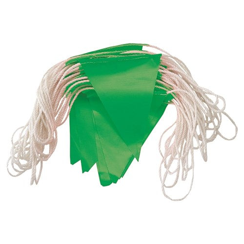 Pro Choice Orange Pvc Flag Bunting Day Use, Green Flags Each of 1 (B