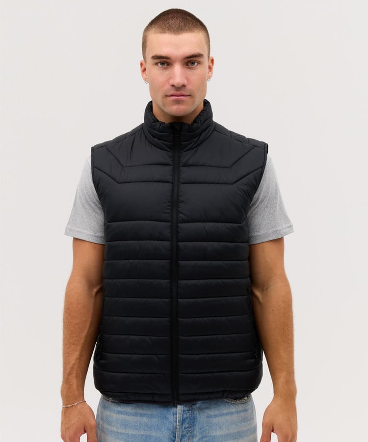 Baxsy Proper Puffer Vest-(604)